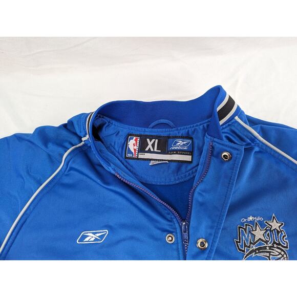 Vintage Reebok Orlando Magic 90s Warm-Up Jacket XL Blue - Picture 11 of 16